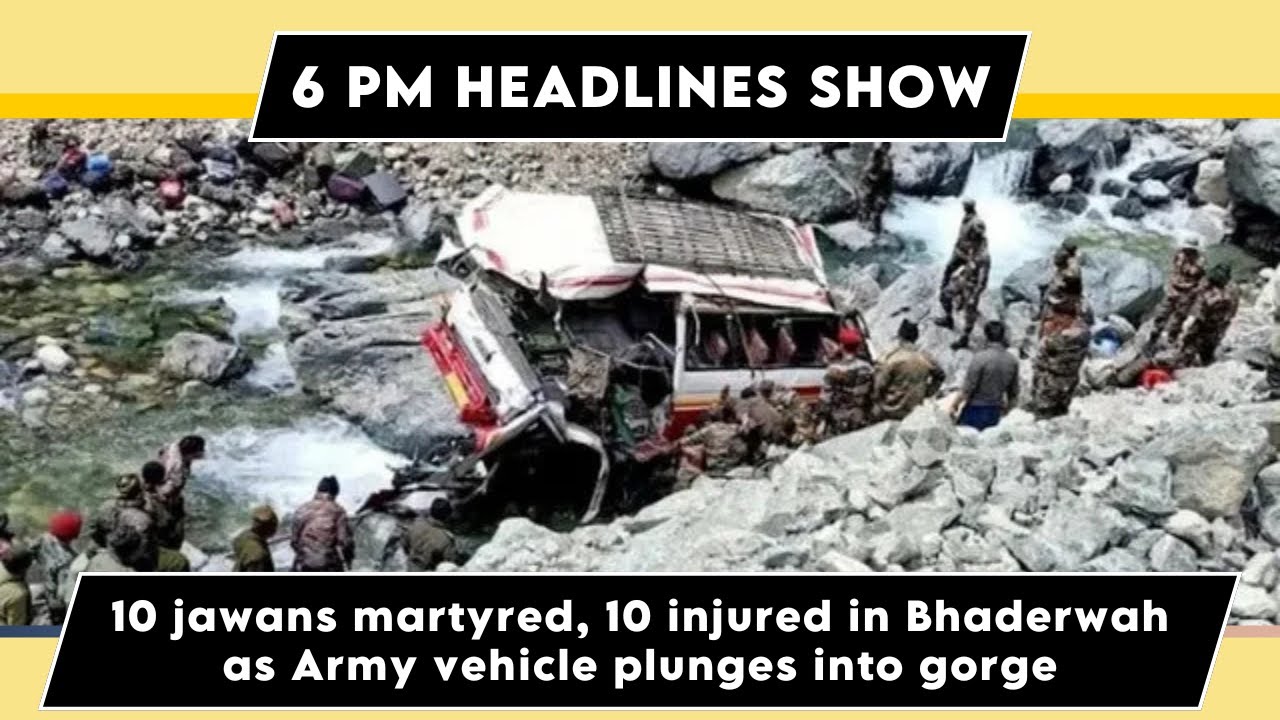 Watch: 10 jawans martyred, 10 injured in Bhaderwah as Army vehicle plunges into gorge