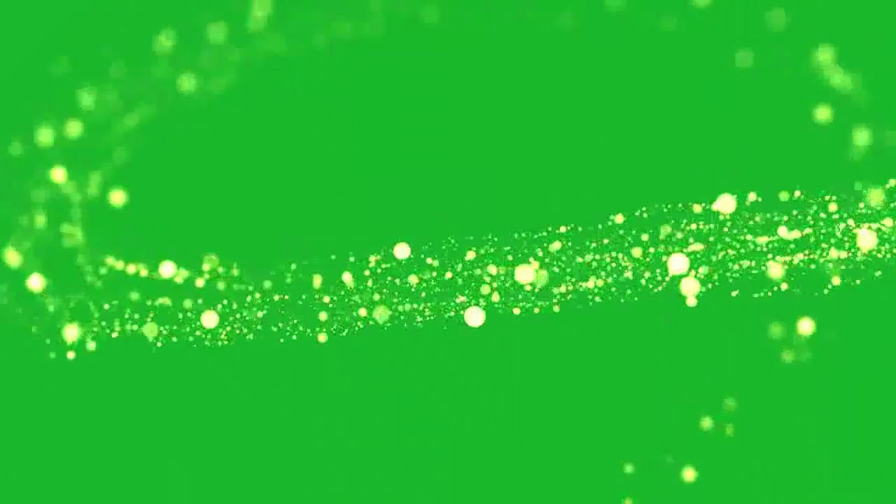 Partículas de Luz se Movendo - Light Particles Moving [Fundo Verde - Chroma Key]