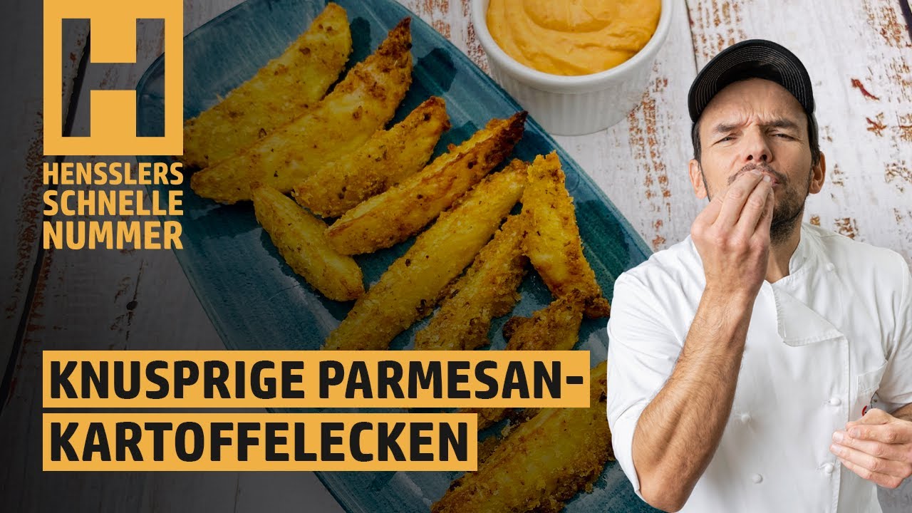 Schnelles Knusprige Parmesan-Kartoffelecken aus dem Ofen Rezept von Steffen Henssler