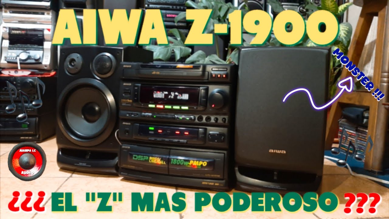EL "Z" MAS POTENTE❓💎 AIWA Z-1900🦆TEST de SONIDO en LUGAR CERRADO 