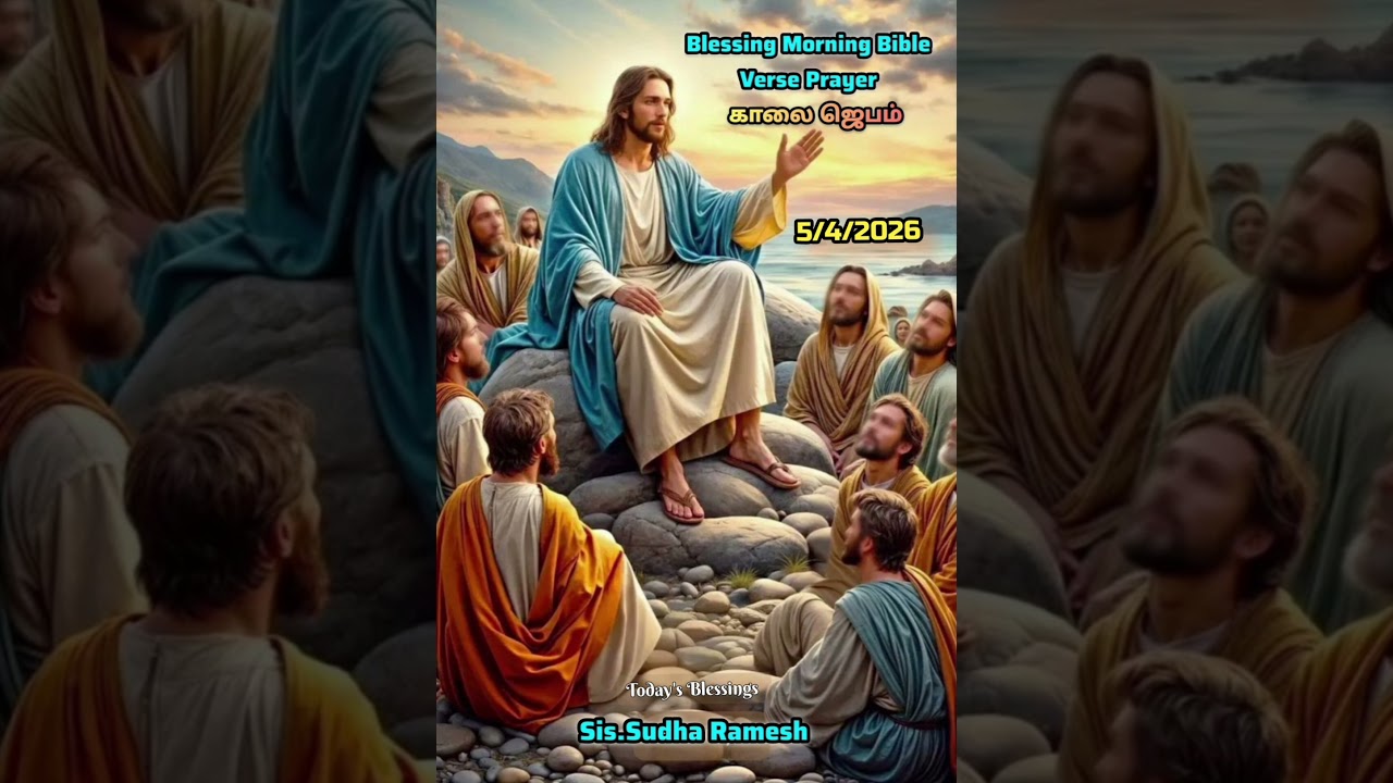 காலை ஜெபம் || Blessing Morning Bible Verse Prayer || Sis.Sudha Ramesh || Today's Blessings