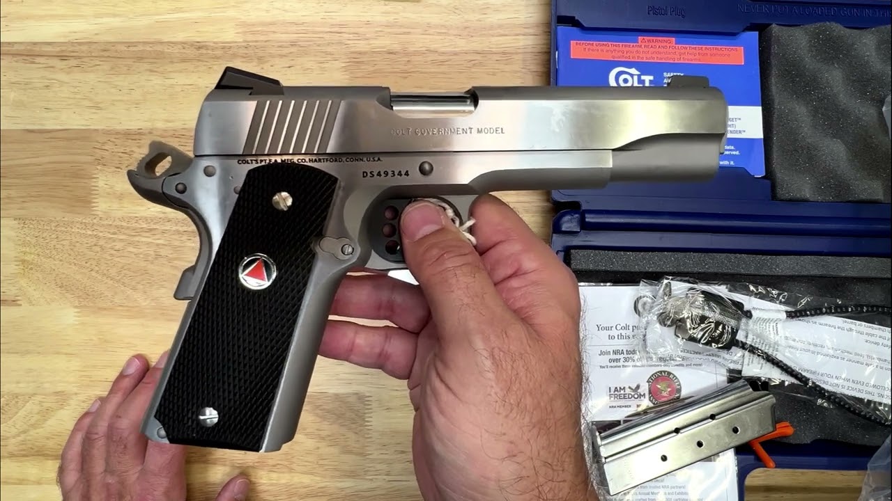 1911 Colt Delta Elite 10mm Stainless Steel unboxing