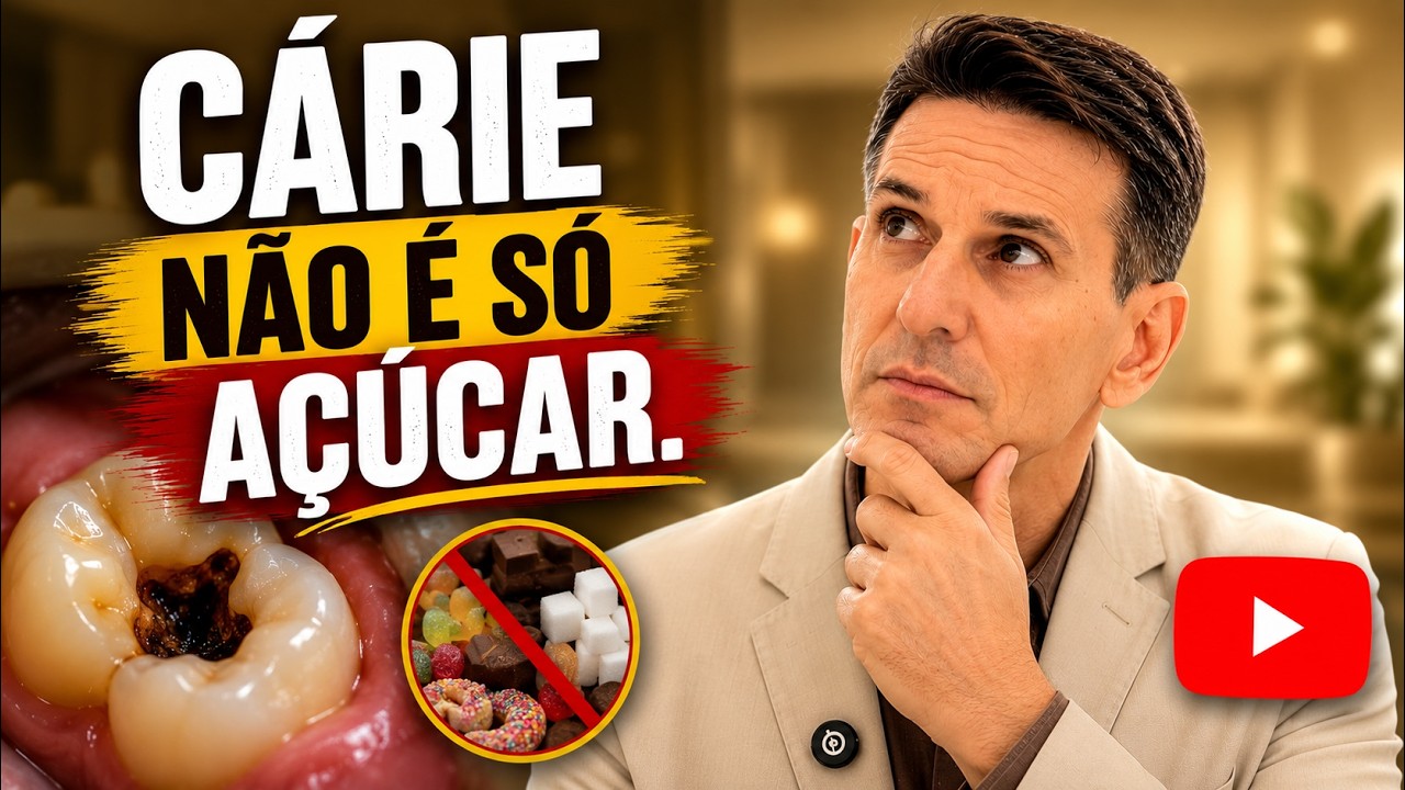 Cárie é só açúcar? A verdade que ninguém explica.