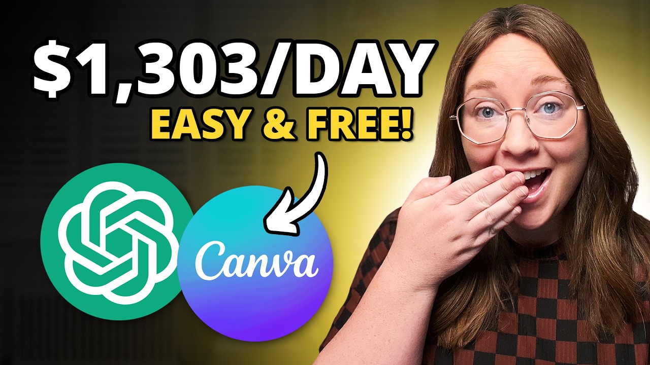How I Make $40,410/mo with ChatGPT & Canva for FREE