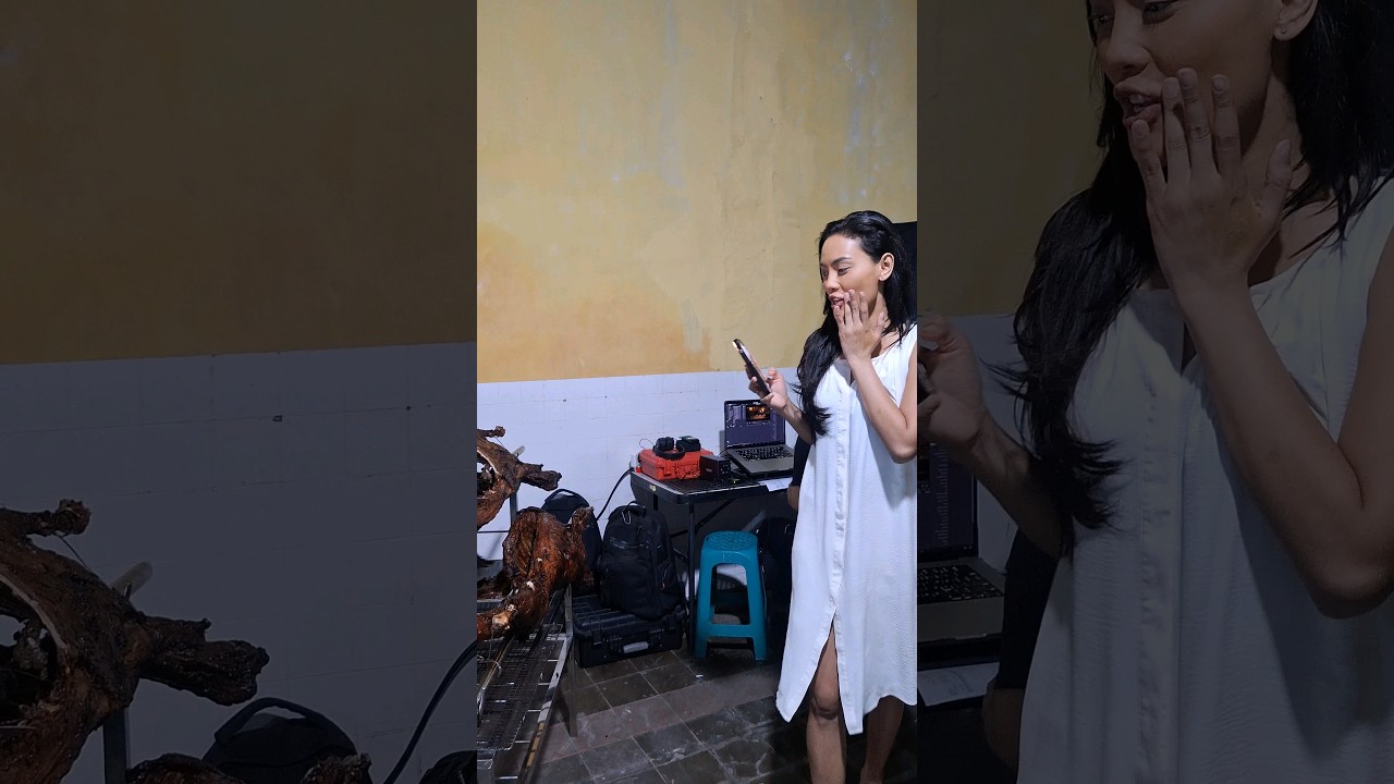Erika Karlina sebelum syuting film terbaru 