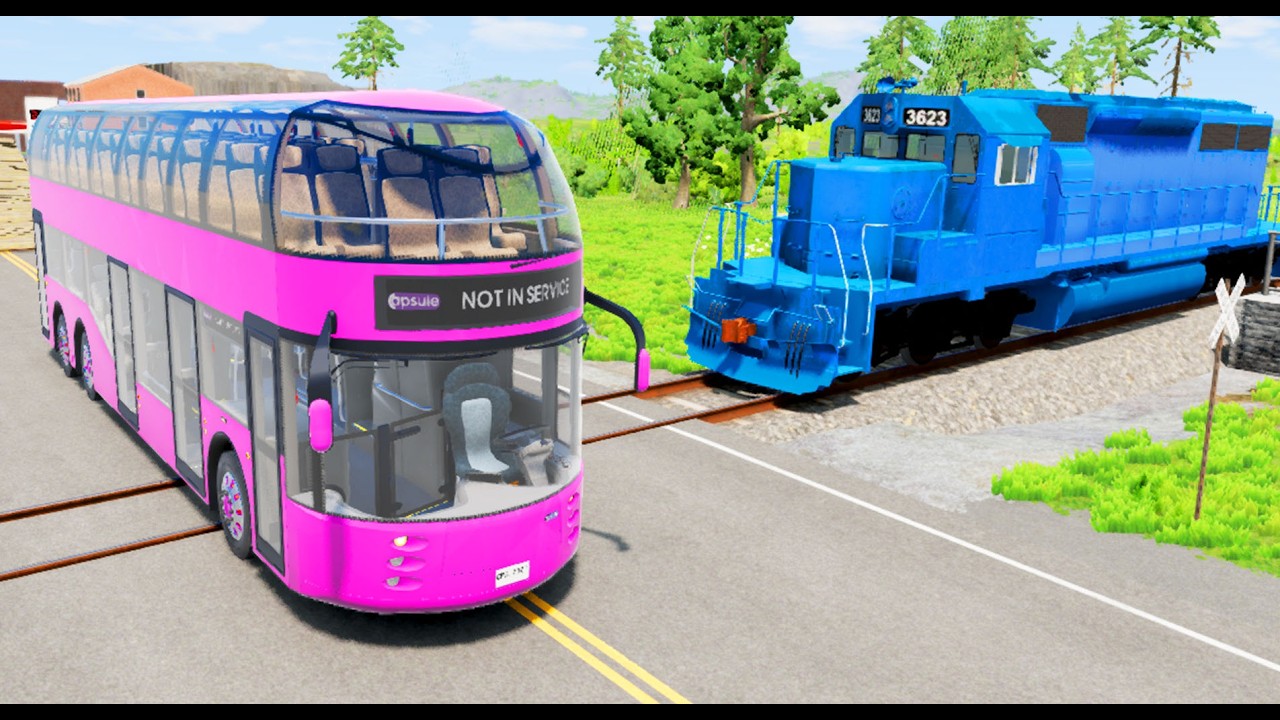 Flatbed Truck McQueen-Truck Transport-Car vs Truck #42 - Beamng drive