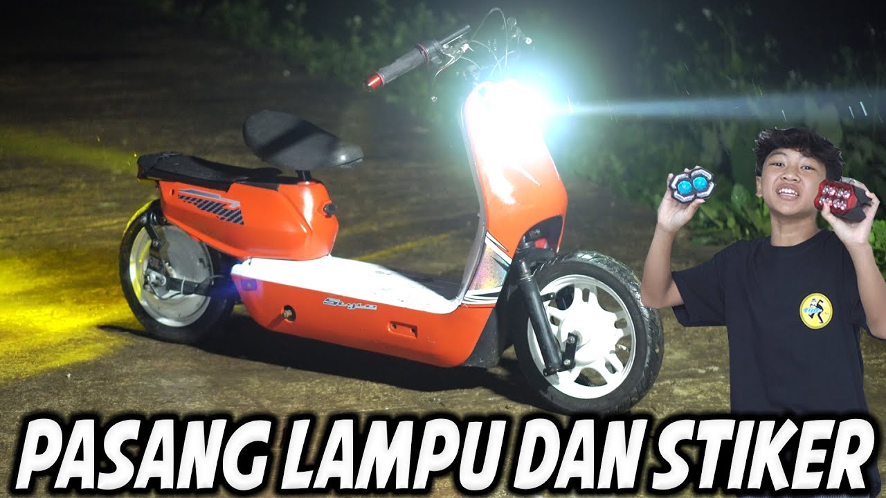 MODIFIKASI SELIS DIMAS!! TAMBAH STRIPING DAN LAMPU BARU.. MAKIN MENYALA MIRIP STYLO..