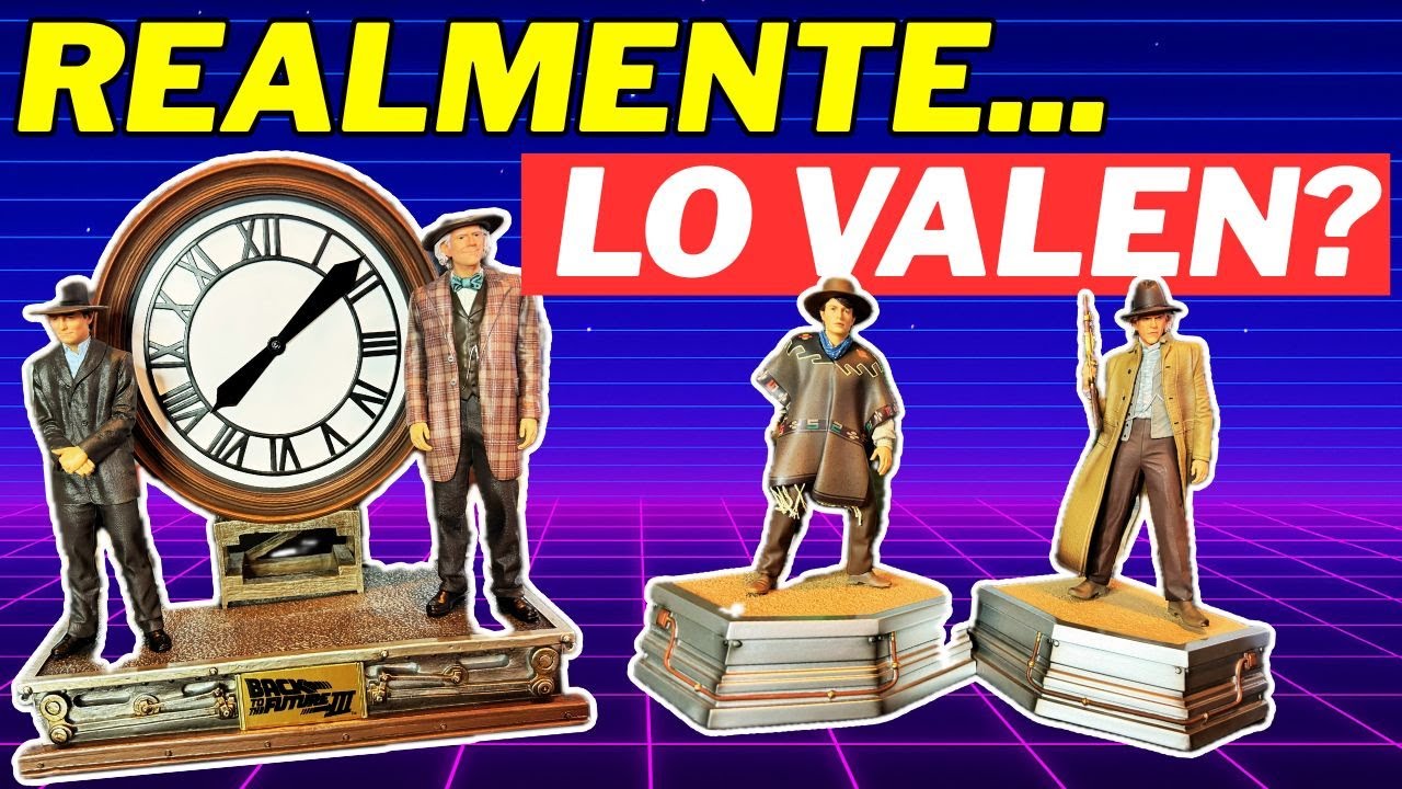 UNBOXING FIGURAS EXCLUSIVAS de VOLVER AL FUTURO 🔥 | Iron Studios Review Completa