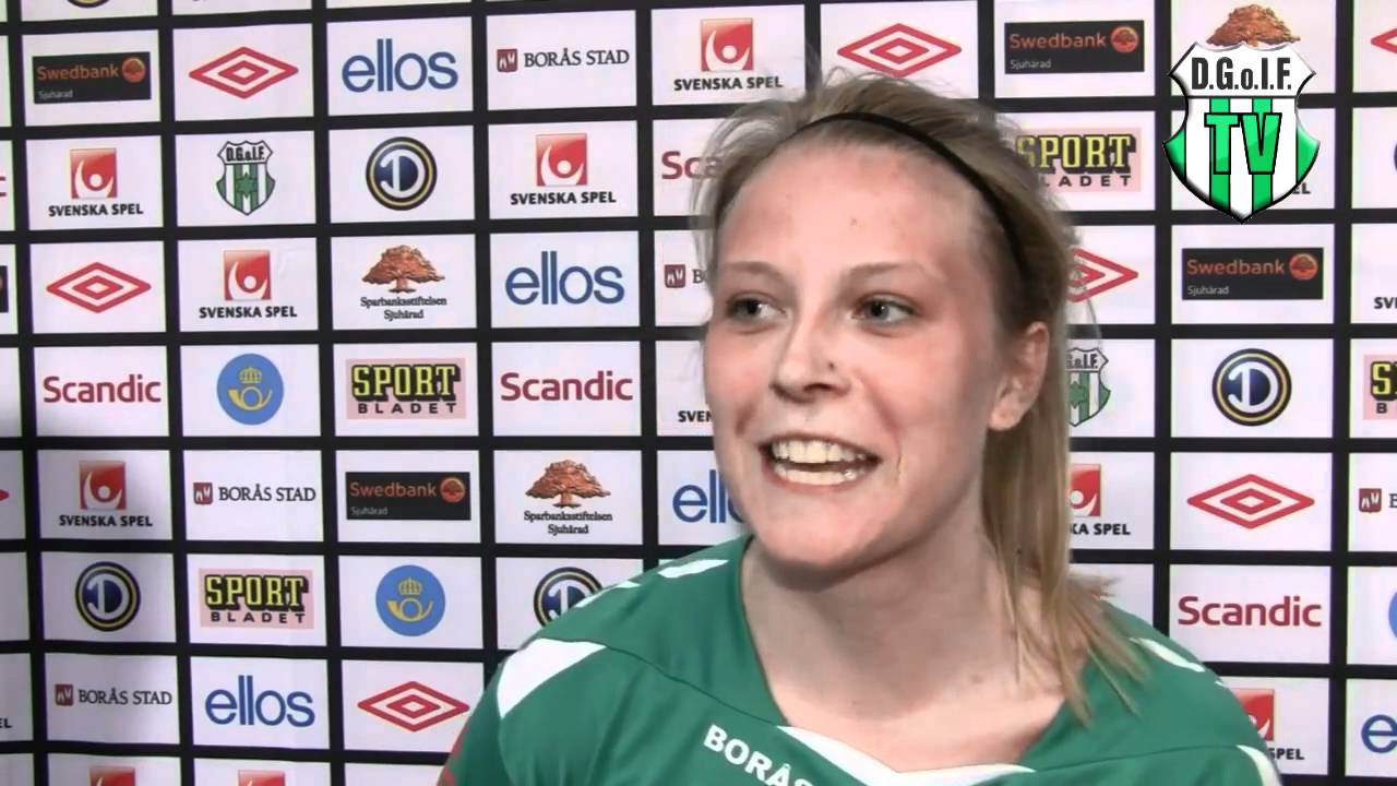 Intervju med Mimmi Löfwenius. Dalsjöfors GOIF - Hammarby 0-0.