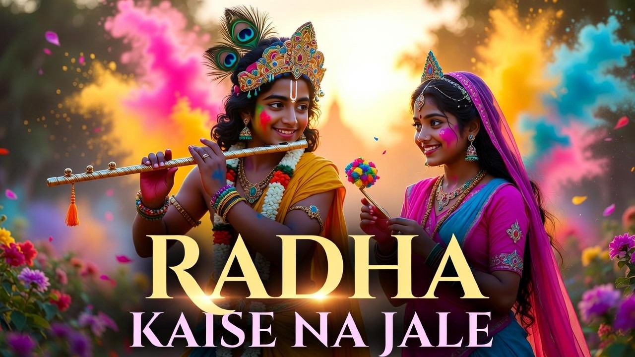 Radha Kaise Na Jale | राधा कैसे न जले | Holi Special | Aamir Khan | Asha B | Udit N | Lagan | Bhakti