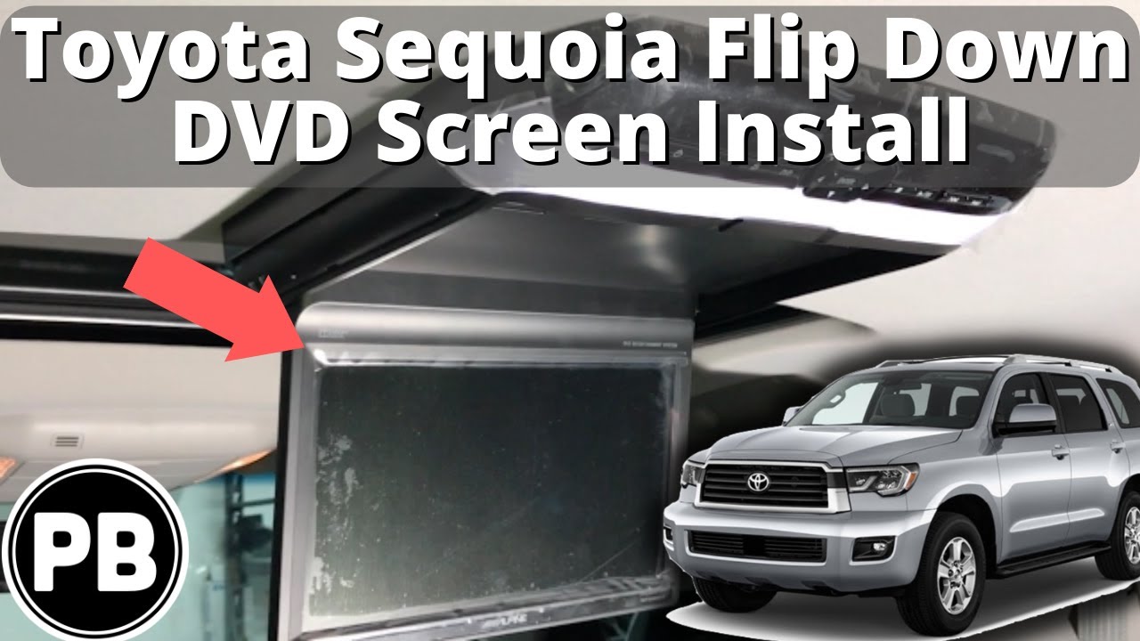 Установка DVD-экрана Toyota Sequoia 2008–2018 годов выпуска