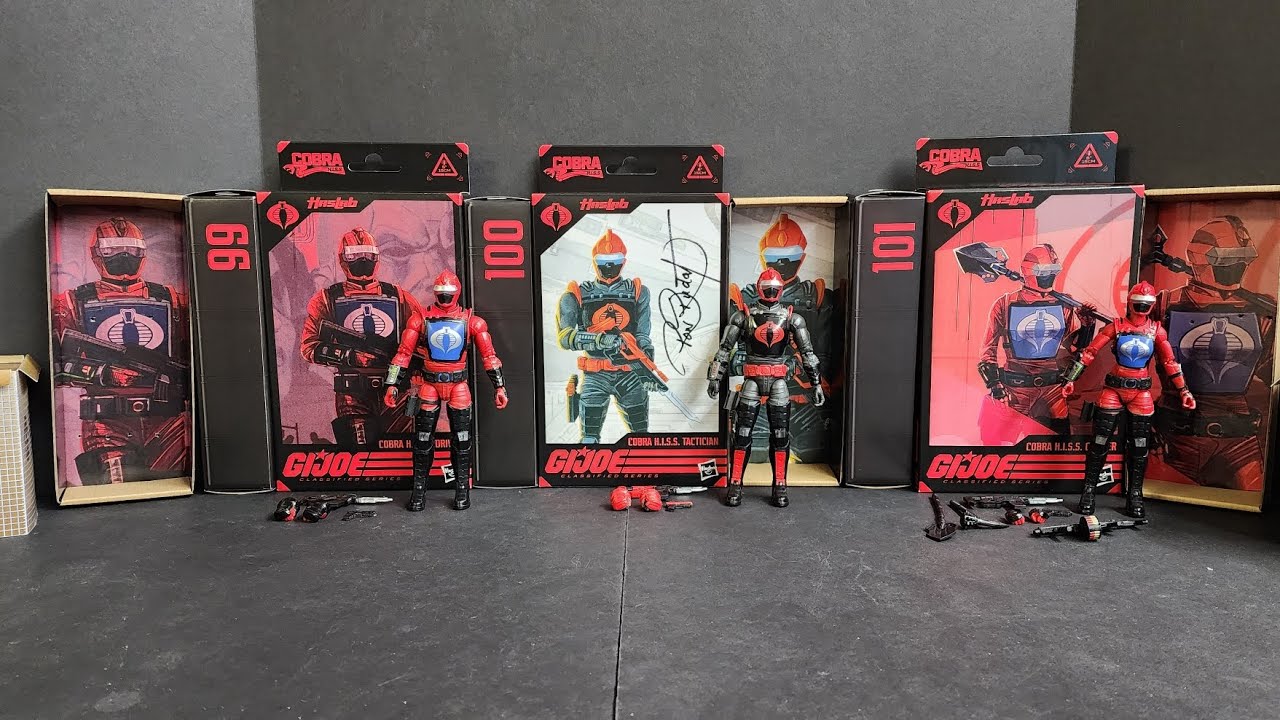GIJoe Classified Series Haslab HISS Tank Crew (Driver, Tactician, Gunner)