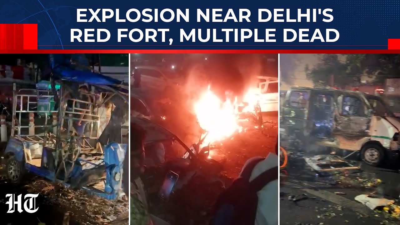 Red Fort Explosion: Car Blast In New Delhi Leaves 8 Dead, Several Injured; Area Cordoned Off