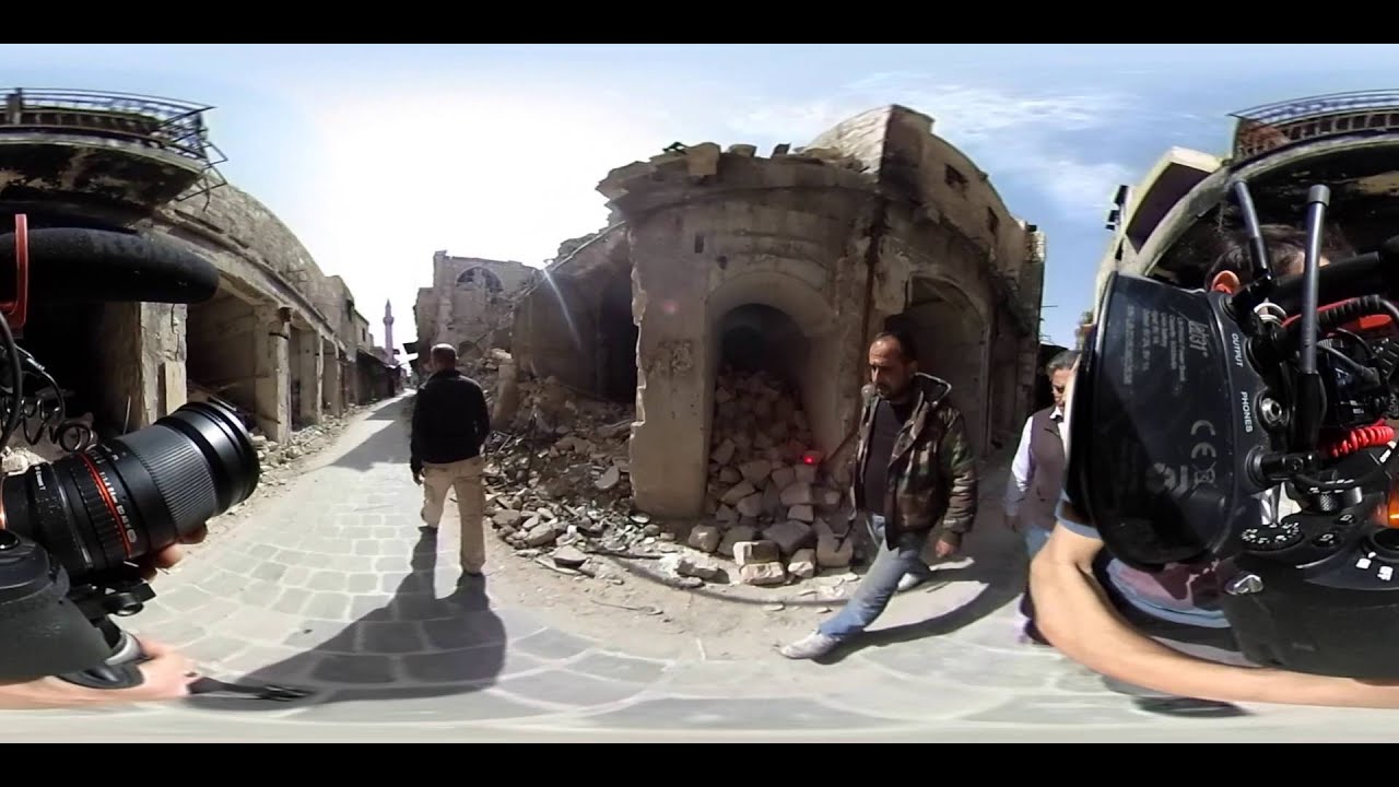 360 video: Rondkijken in het oude centrum van Aleppo