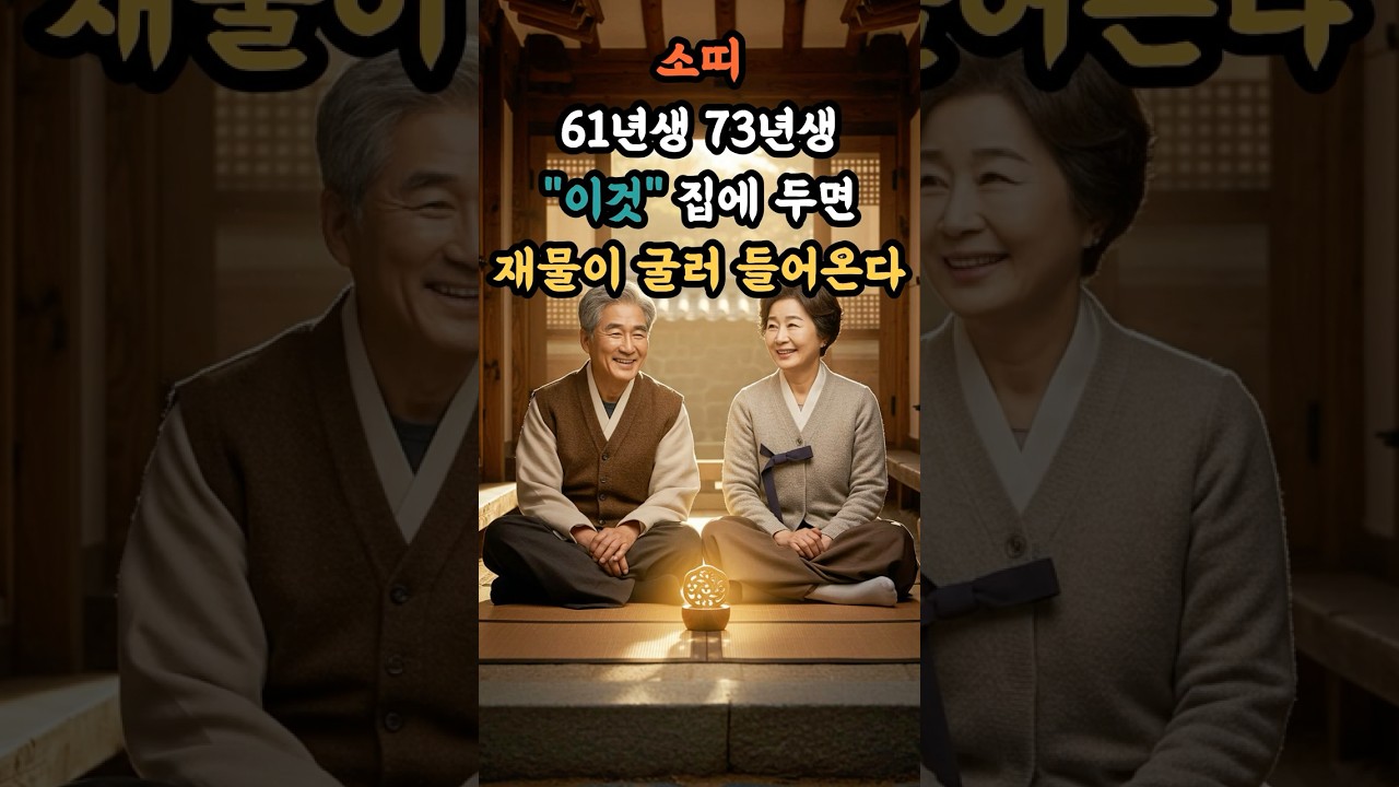 소띠 61년 73년생 이것 집에 두면 재물이 굴러 들어온다