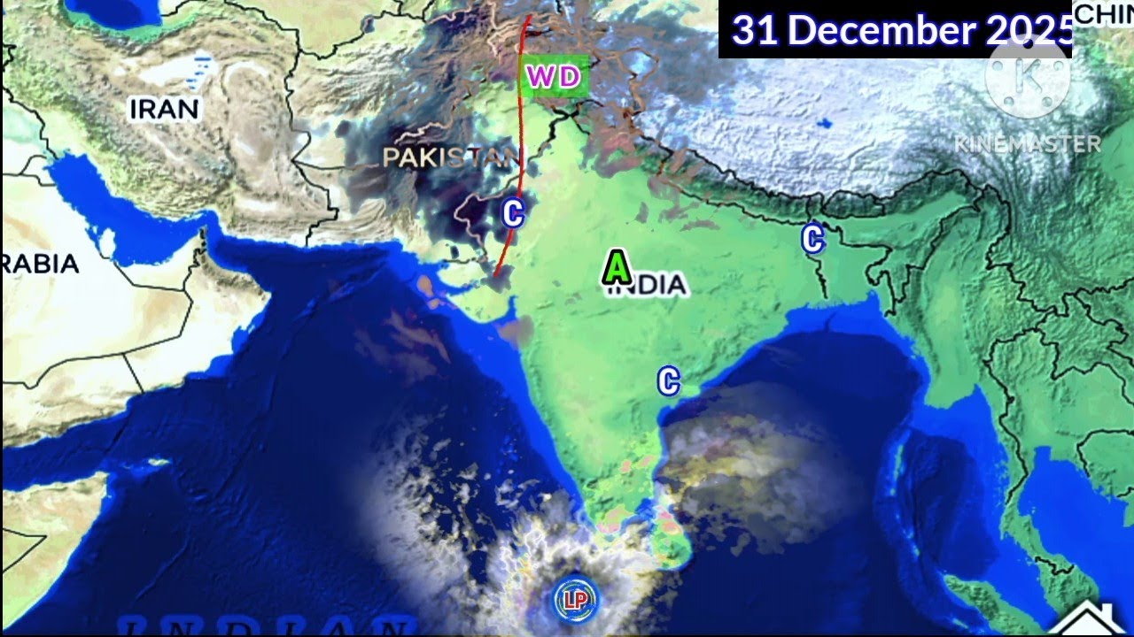 NEXT 25 Days Weather System Map/12 December 2025 Update South Asia All India Forec&agrave;st. 