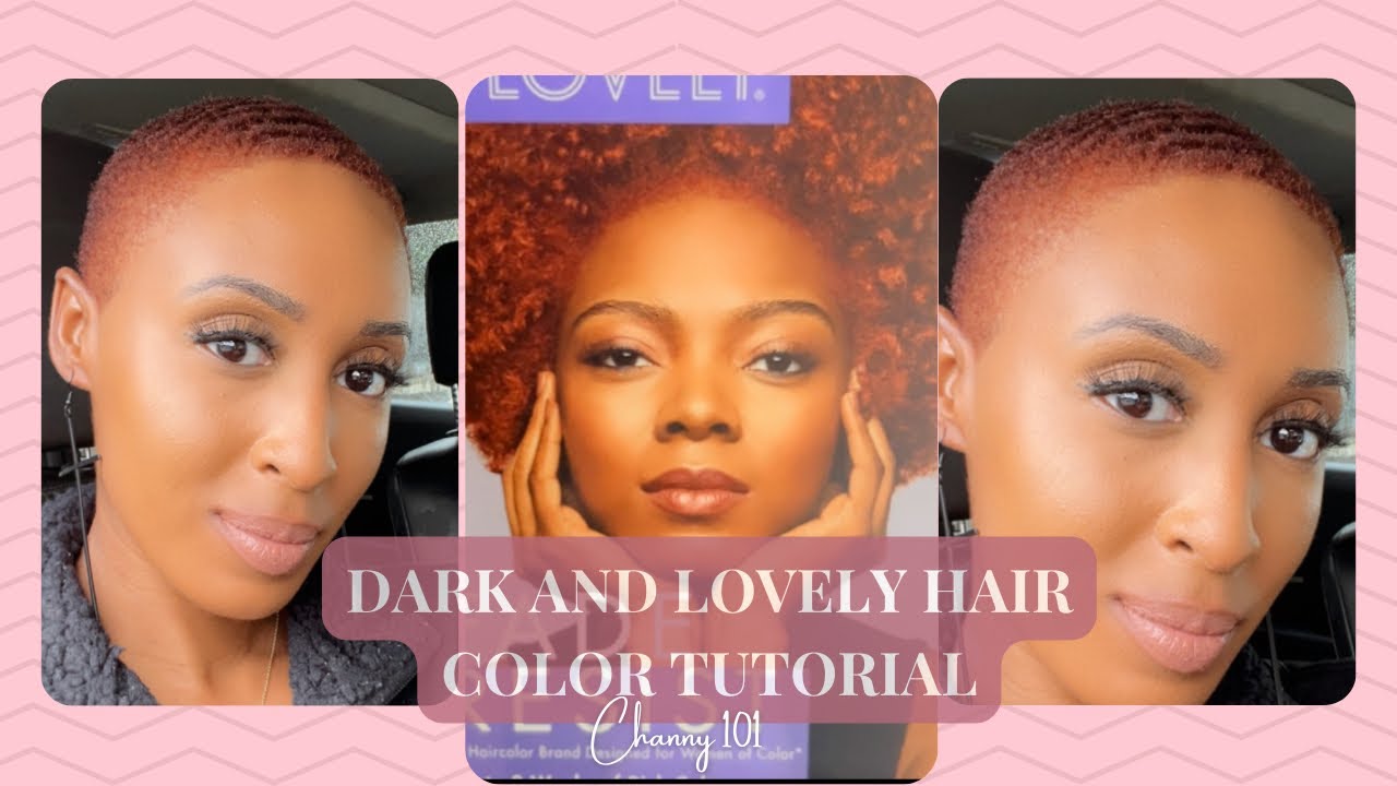 Dark and Lovely Hair Color Tutorial in under 4 mins: from Natural to Vivacious Red 🔥