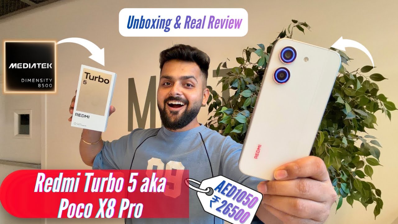 Redmi Turbo 5 aka Poco X8 Pro Unboxing & Detailed Review - Performance Test, Camera, Battery & More!