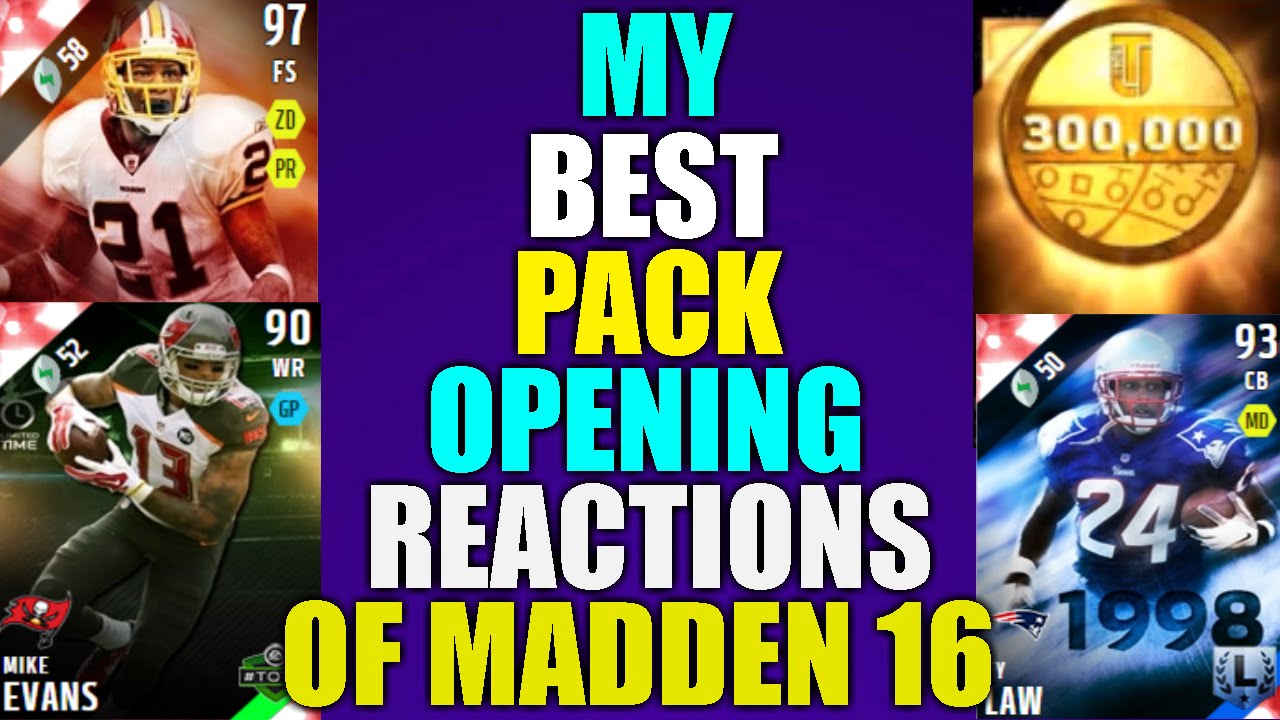 My Best Pack Opening Reactions of Madden 16! Madden 16 Ultimate Team