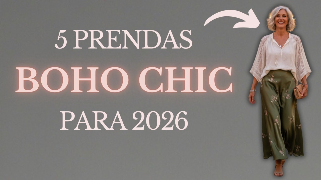 5 Prendas Boho Chic que TODA Mujer Elegante Necesita en 2026 Después de los 55