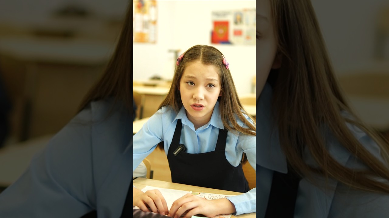 почему Вика спит на уроке? #vikazang #школа #викачжан