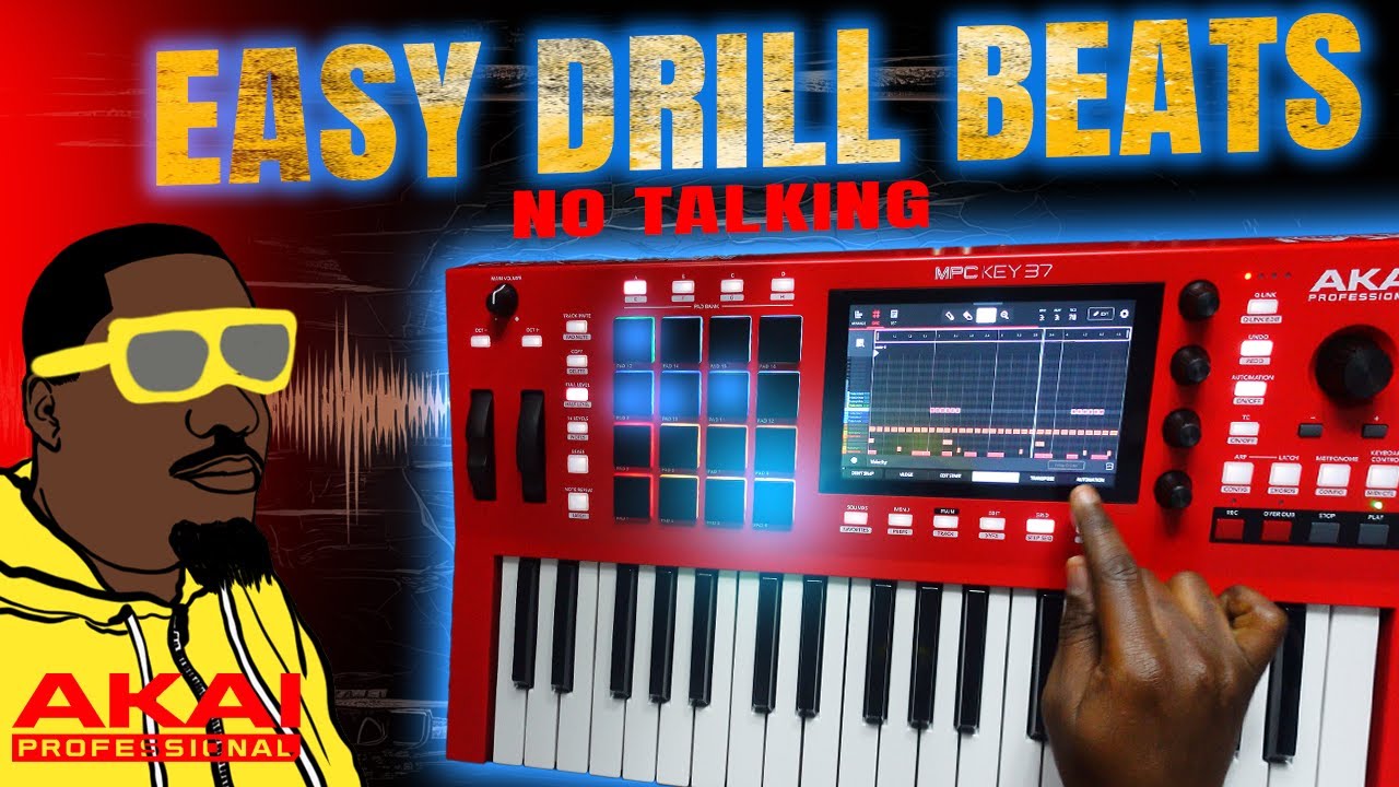 Drill Beat Tutorial on Akai MPC Key 37 (Standalone Mode) – Step-by-Step Beat Making, No Talking