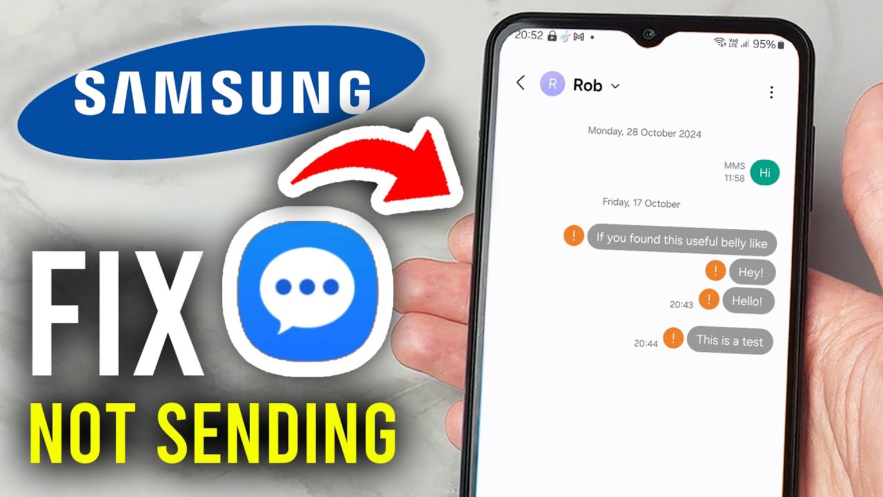 How To Fix Message Not Sending On Samsung Phone - Step By Step
