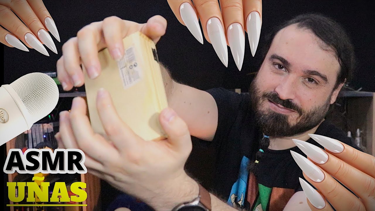 ASMR SONIDO de UÑAS , TAPPING , SCRATCHING y mucho RELAX para que DUERMAS y olvides el ESTRES #asmr