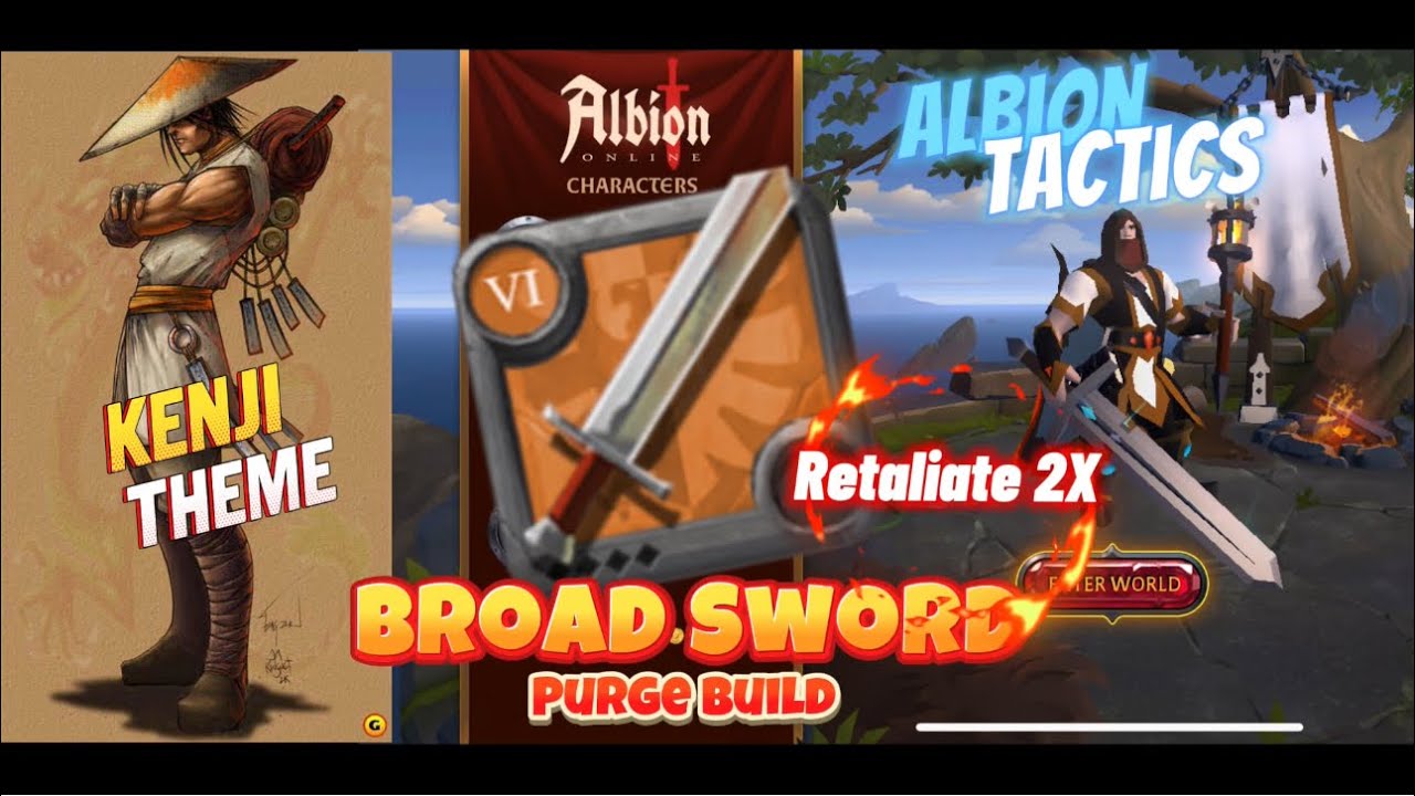 Albion Tactics Broadsword Purge Build | Fights & Guide | Albion Online (Beginner to Pro)