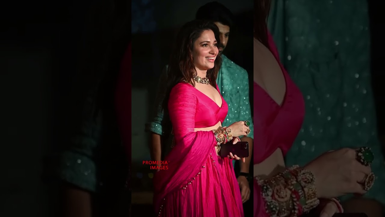 UNCUT : Tamannaah Bhatia backless choli making style statement at Diwali Party | ProMedia