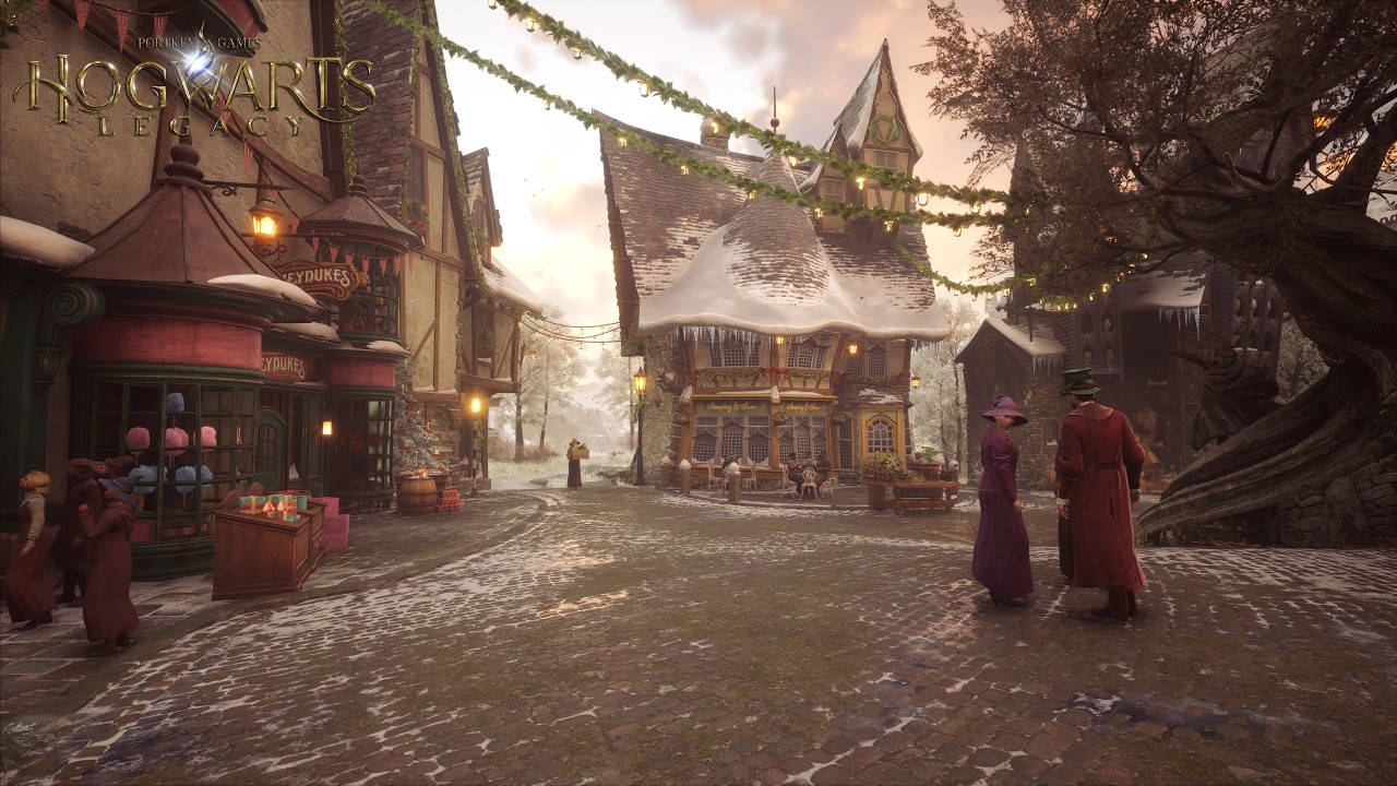 [4K] First-Person Winter Walk | Hogwarts Legacy Ambience
