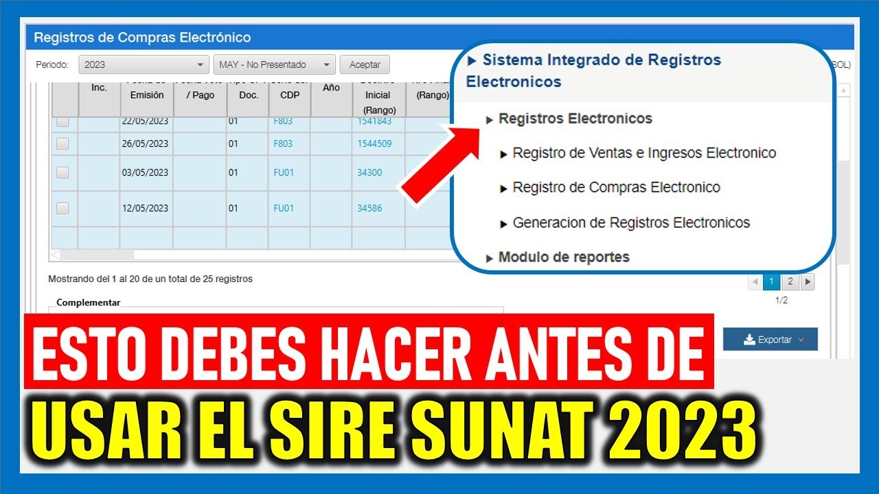 SIRE SUNAT |Esto debes hacer antes de usar por primera vez el SIRE SUNAT - CIERRE DE LIBROS