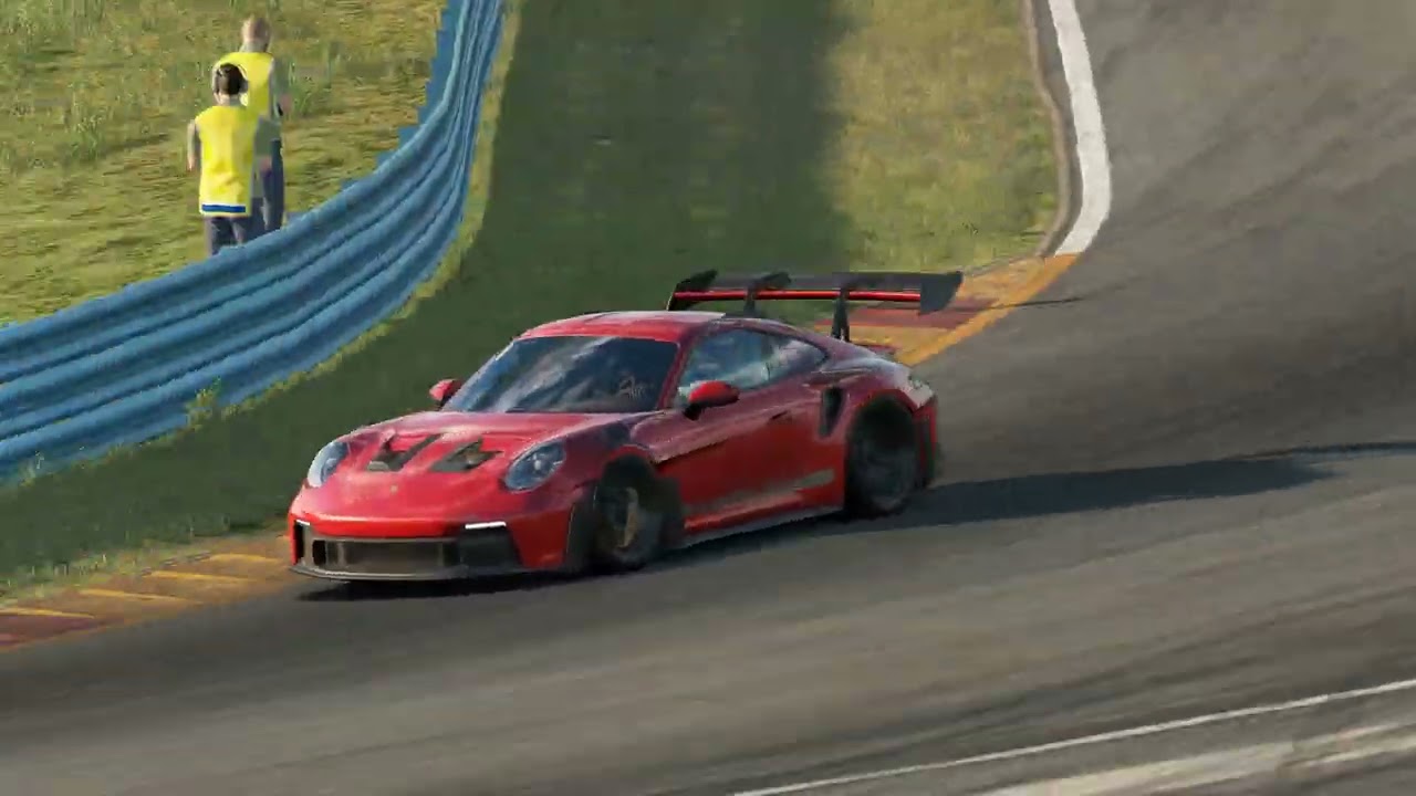 Assetto Corsa EVO 0.5 - 911gt3 rs and new Track watkins glen _ AMAZING KUNOS
