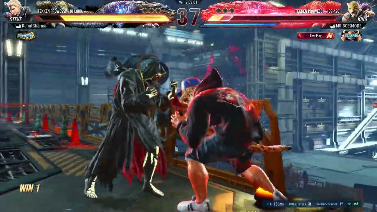 king vs steven  tekken 8 ..crazy pressure from steven