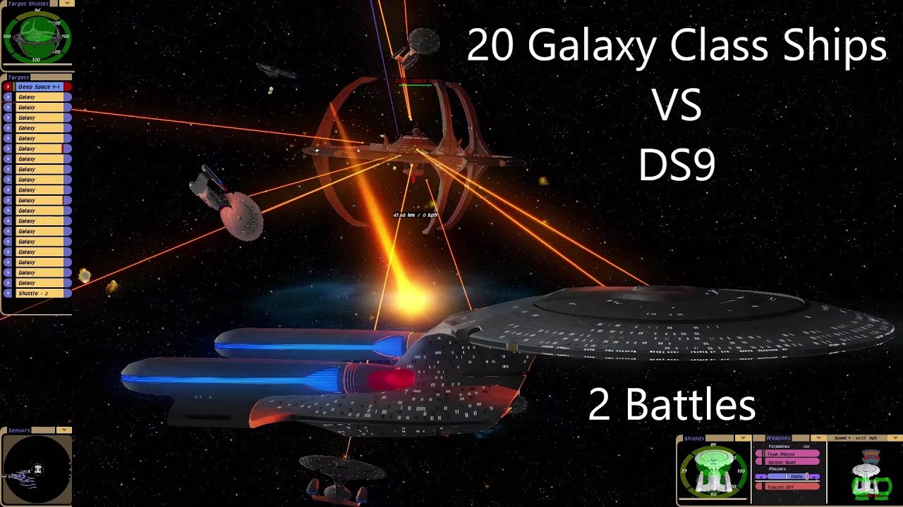 20 Enterprise D's VS Deep Space Nine | Star Trek Bridge Commander | Kobasimaru | BC-Remastered