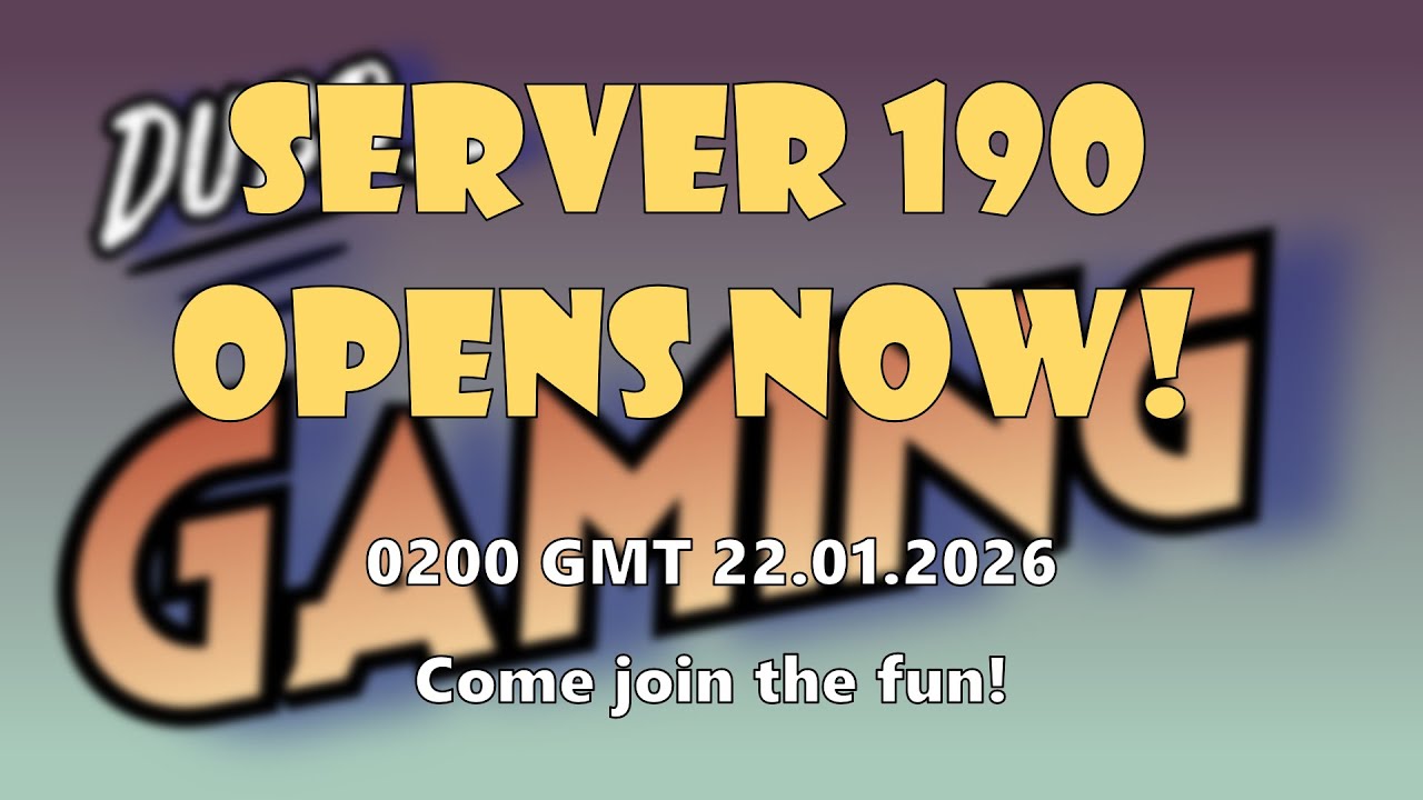 SERVER 190 STARTS NOW!