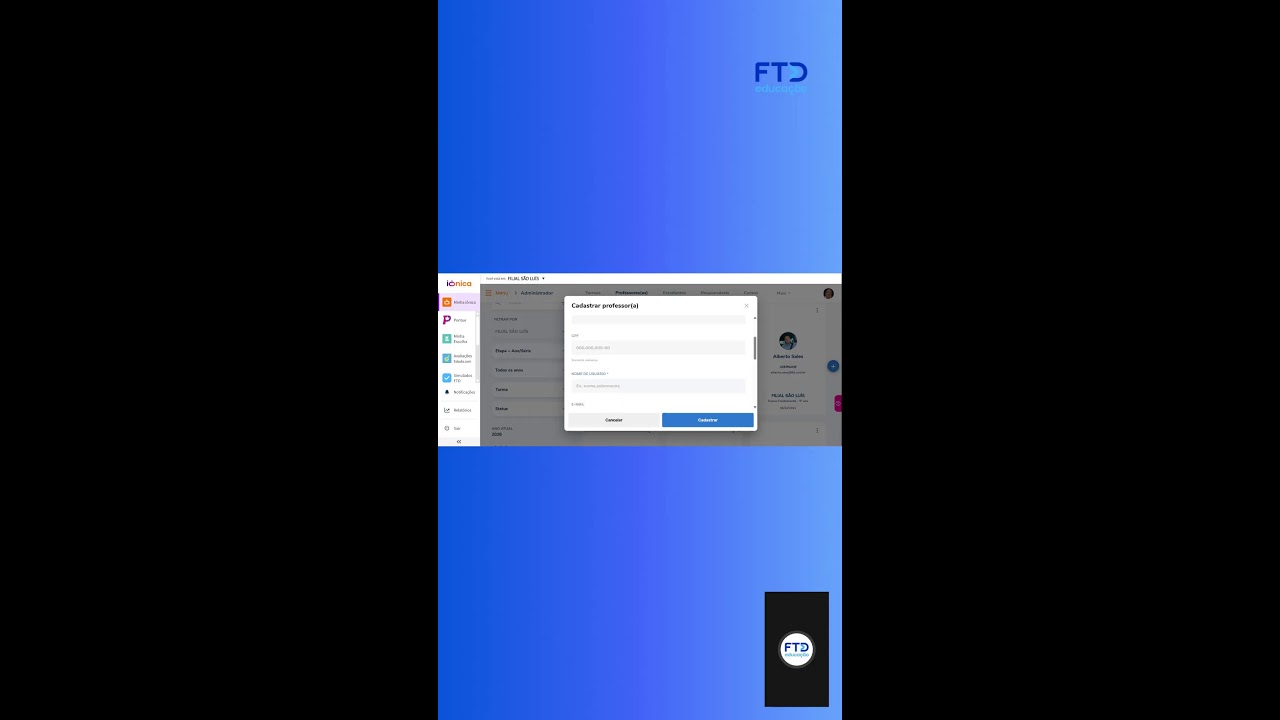 iônica - Migração de no letivo  📱