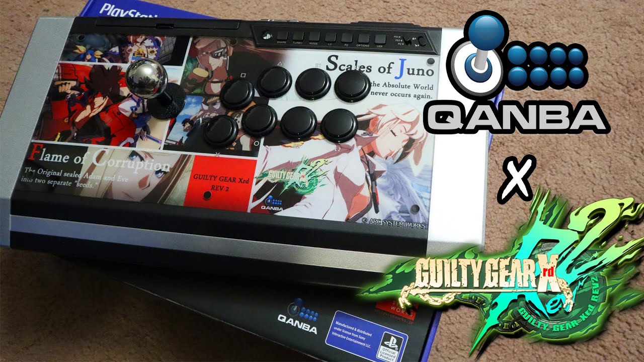 Qanba Obsidian Arcade Stick Guilty Gear Xrd REV2 Edition Unboxing