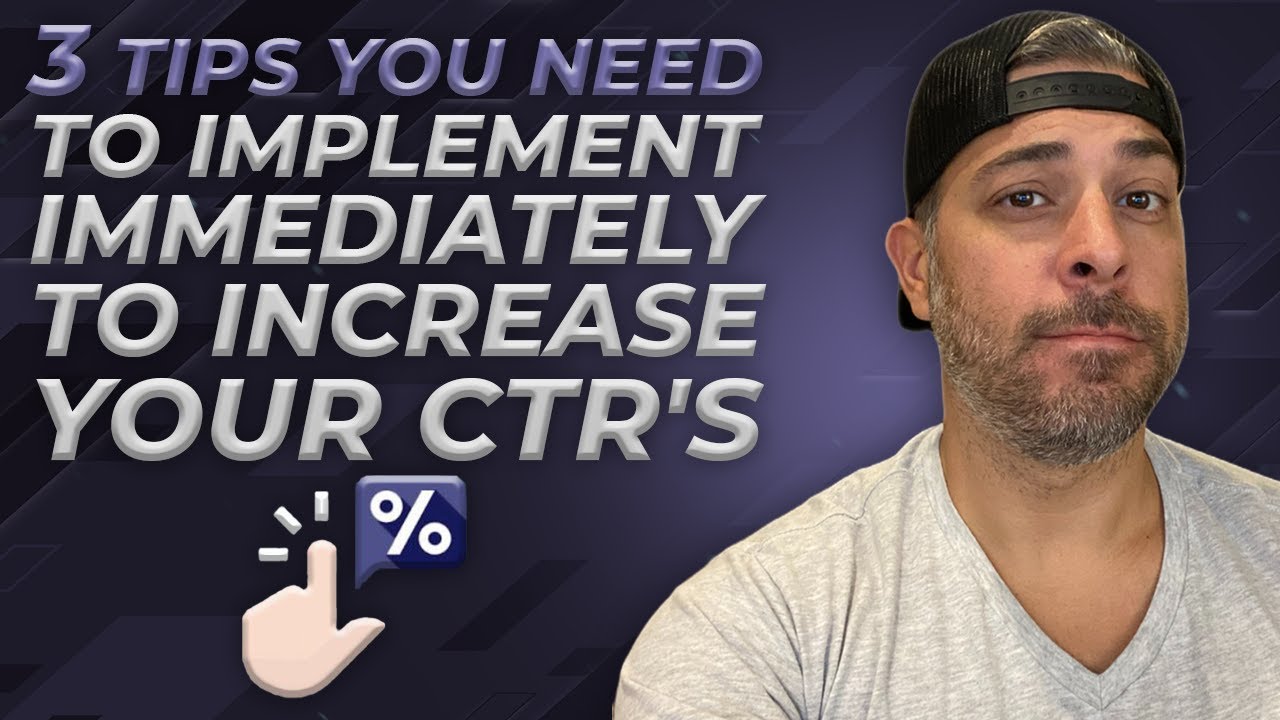 Google Ads CTR 📈 3 Easy Tips to INCREASE Your CTR
