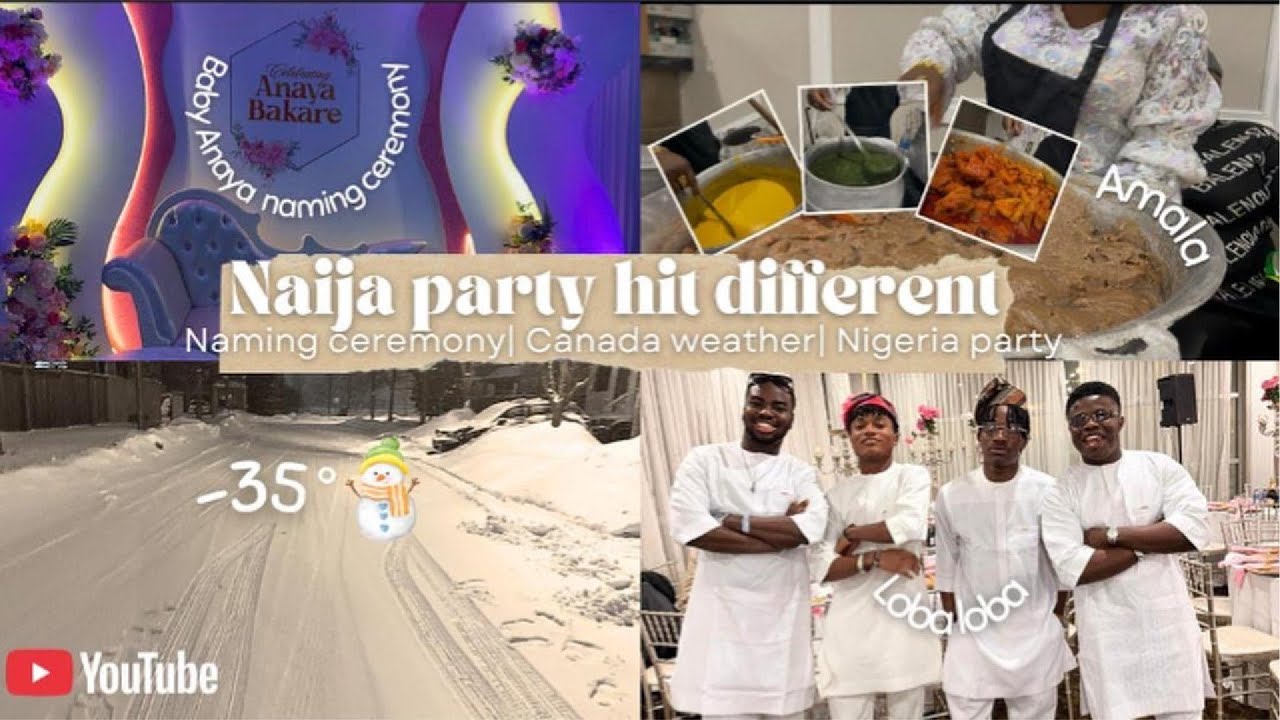 Inside a Nigerian Naming Ceremony in Canada 🇳🇬🇨🇦 | Culture, Food & Cold Weather Vibes ❄️