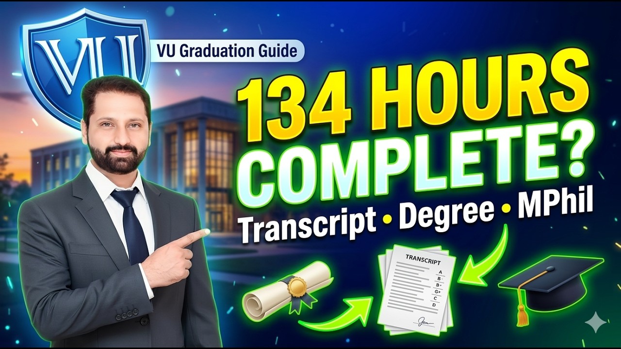 How to Apply for a Transcript & Degree in Virtual University | Full Process 2026 |