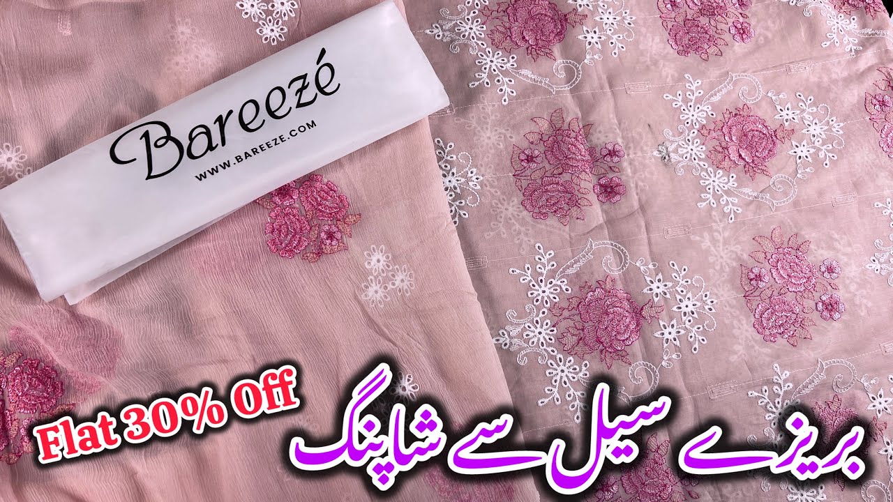 Bareeze Flat 30% Off Sale On Embroidered & Printed Dresses 👗 My Shopping Haul 🛍️ #bareeze #sale 