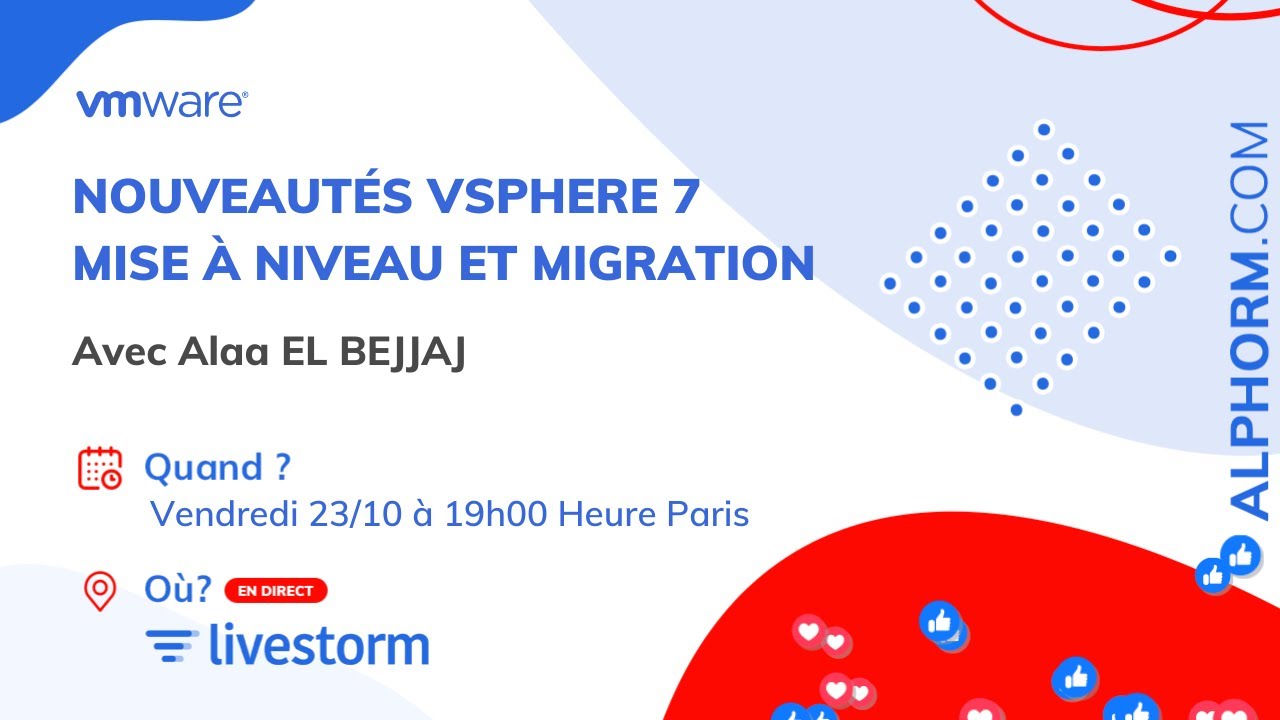 Vmware Vsphere 7 - La mise à niveau et migration [Webinar]
