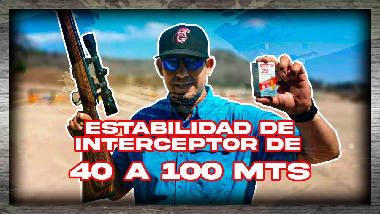 Medición de caída cartucho  Águila  Interceptor Calibre 22