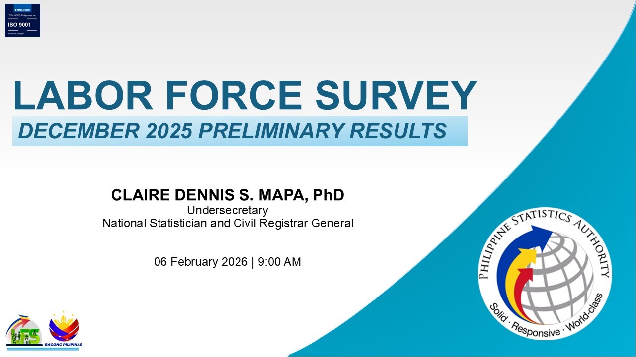 Press Conference on the December 2025 Labor Force Survey (Preliminary) Results | 06 February 2026