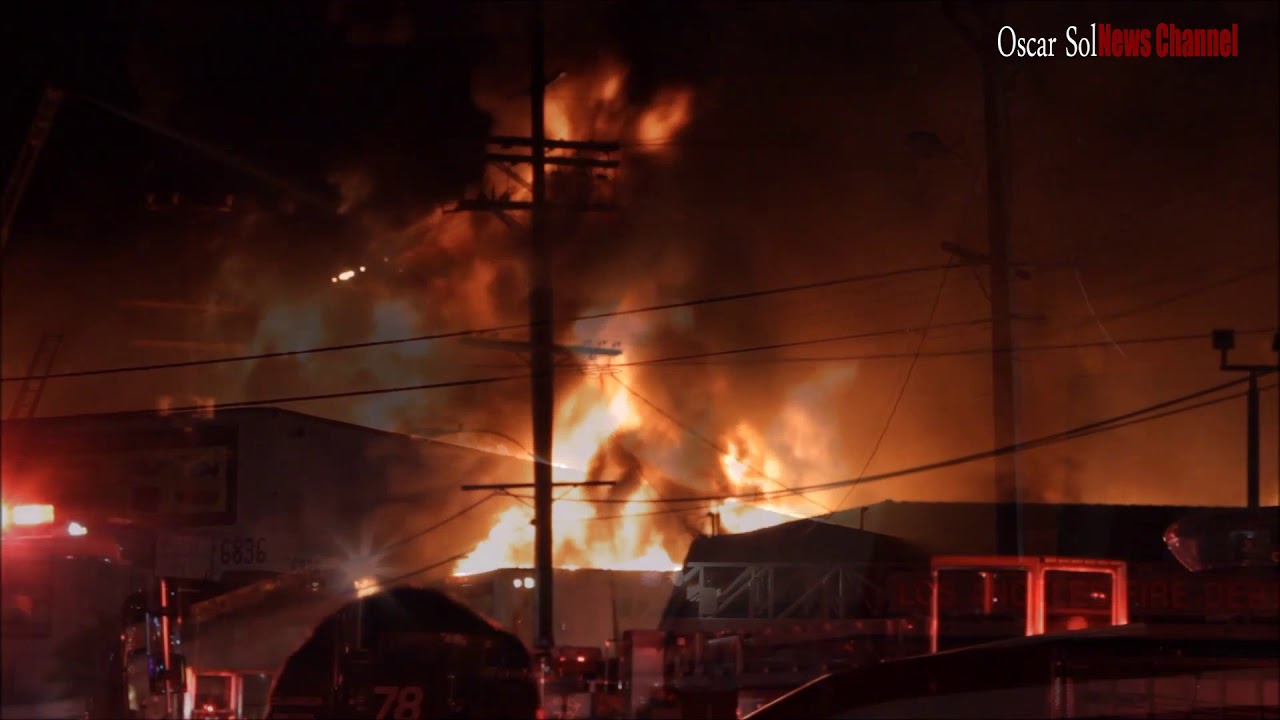 Massive Building Fire-North Hollywood 10-2-19