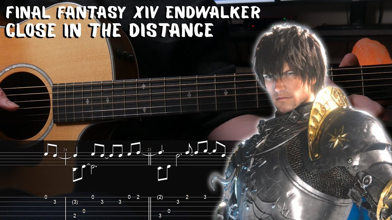 Close in the Distance - Final Fantasy XIV: Endwalker Fingerstyle Guitar Tutorial  + TAB