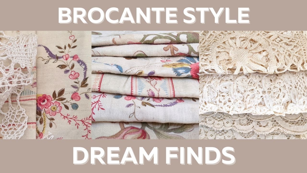 Amazing Fabric Haul from a French style BROCANTE!