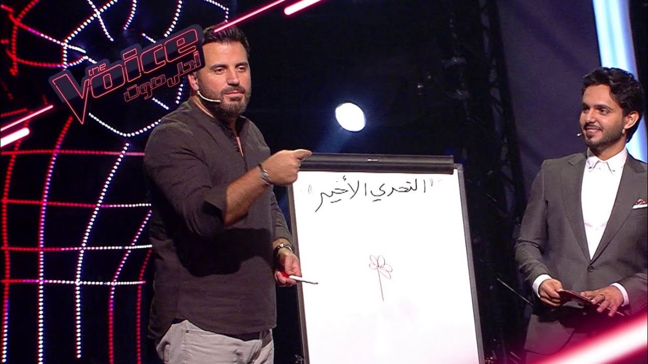 مدرب الصوت خليل أبو عبيد يرسم ويختبر قدرات المواهب
