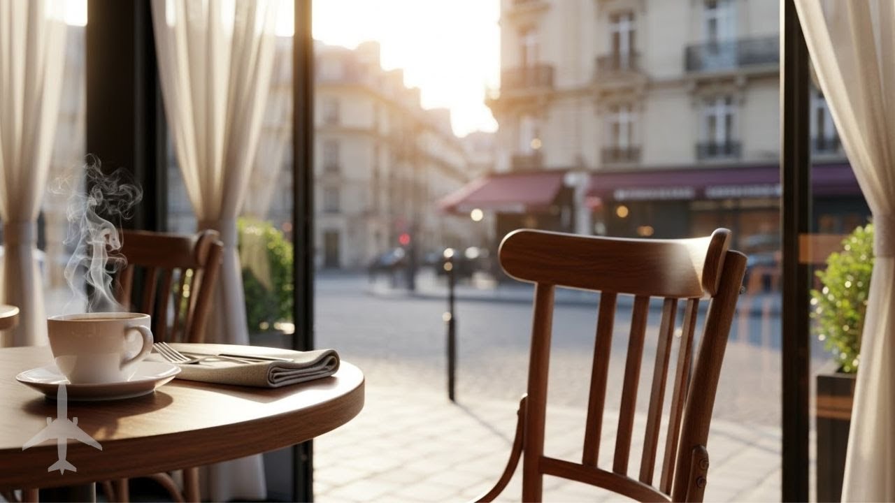 ☕ Quiet Late Morning in Paris – Soft Café Bossa & Calm Jazz